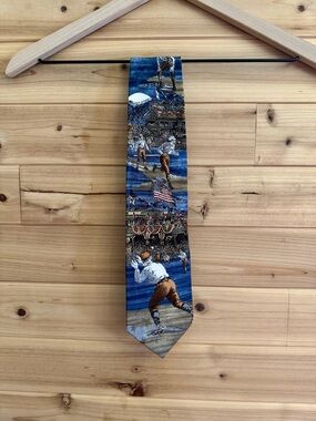 NWT Tango By Max Raab You’re Out Americana Series Silk Men’s Necktie